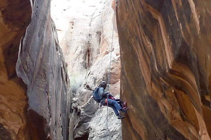Moab Rappeling Adventure: Medieval Chamber Slot Canyon - Photo 1 of 8